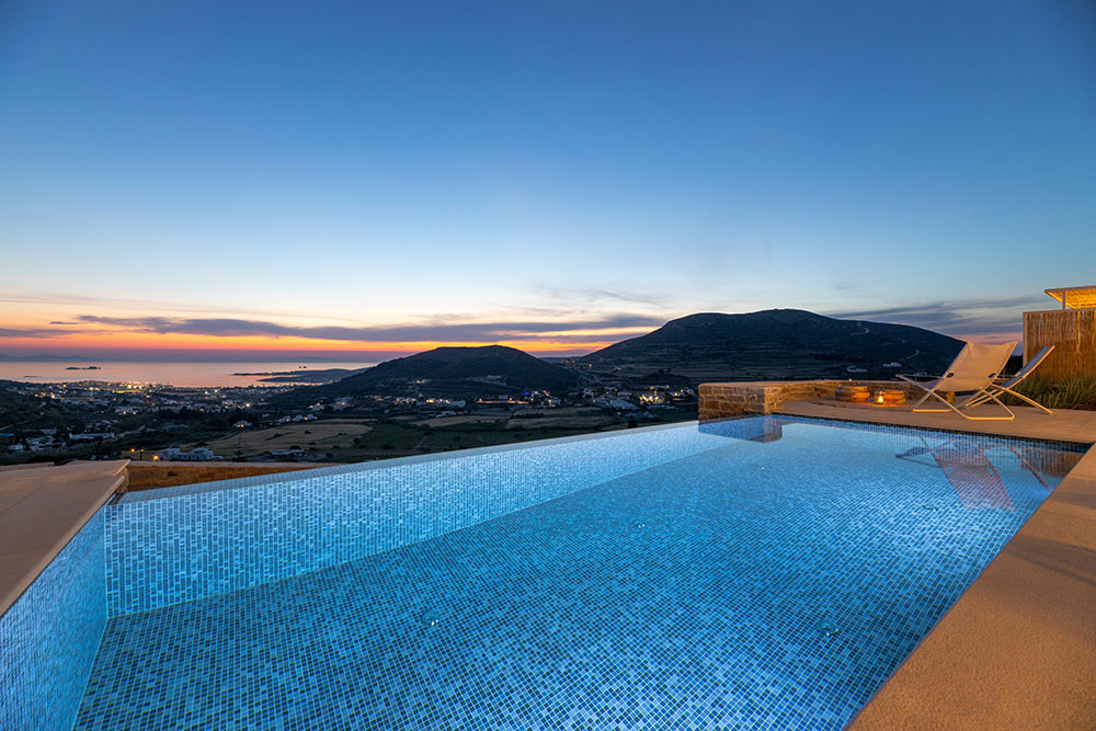 Pool with a view Paros Greece